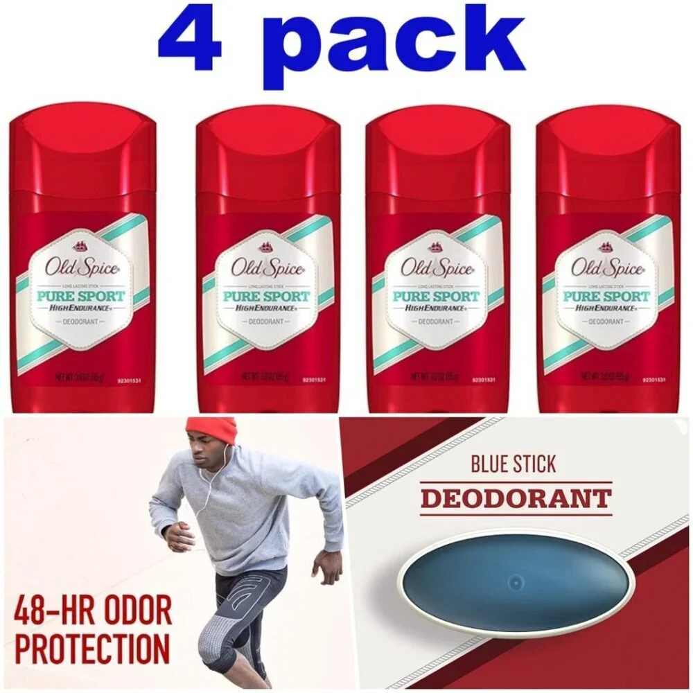 Old Spice High Endurance Pure Sport Deodorant 4 Pack - 12oz Total